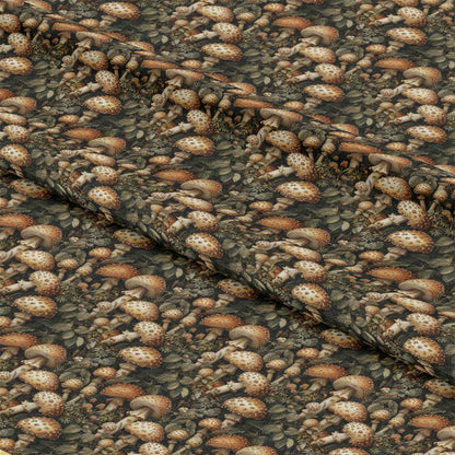 Retro Mushroom Botanical Pattern 2 Quilting Cotton Fabric