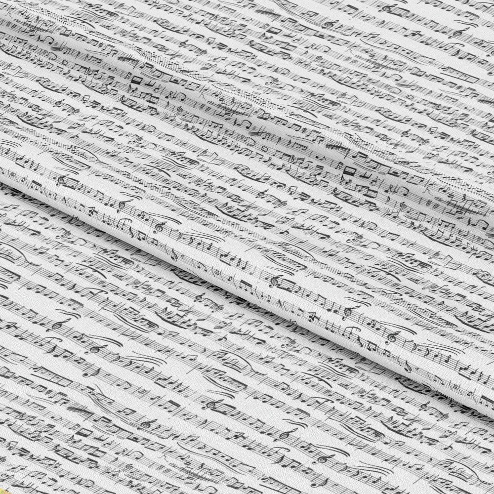 Handwritten Music Pattern 10 Quilting Cotton Fabric