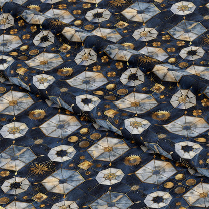 Baroque Celestial Pattern 8 Quilting Cotton Fabric