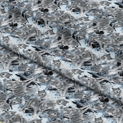 Winter Wolves Pattern 1 Quilting Cotton Fabric