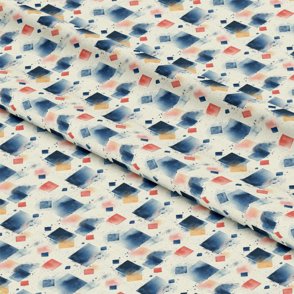 Mid Century Mod Geometric Pattern 7 Quilting Cotton Fabric