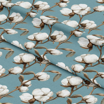 Raw White Cotton Pattern 2 Quilting Cotton Fabric