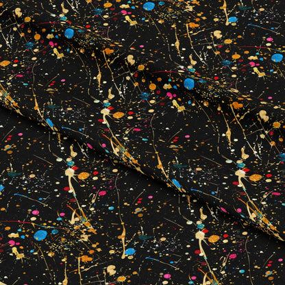 Glitter Paint Splatter Pattern 8 Quilting Cotton Fabric