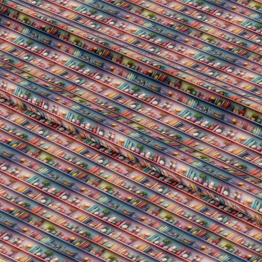 Bookshelf Pattern 11 Quilting Cotton Fabric