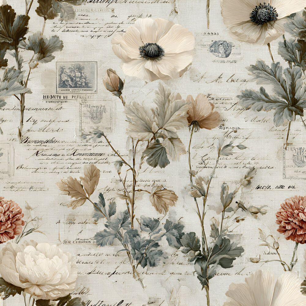 Botanical Floral Collage Fat Quarter Bundle