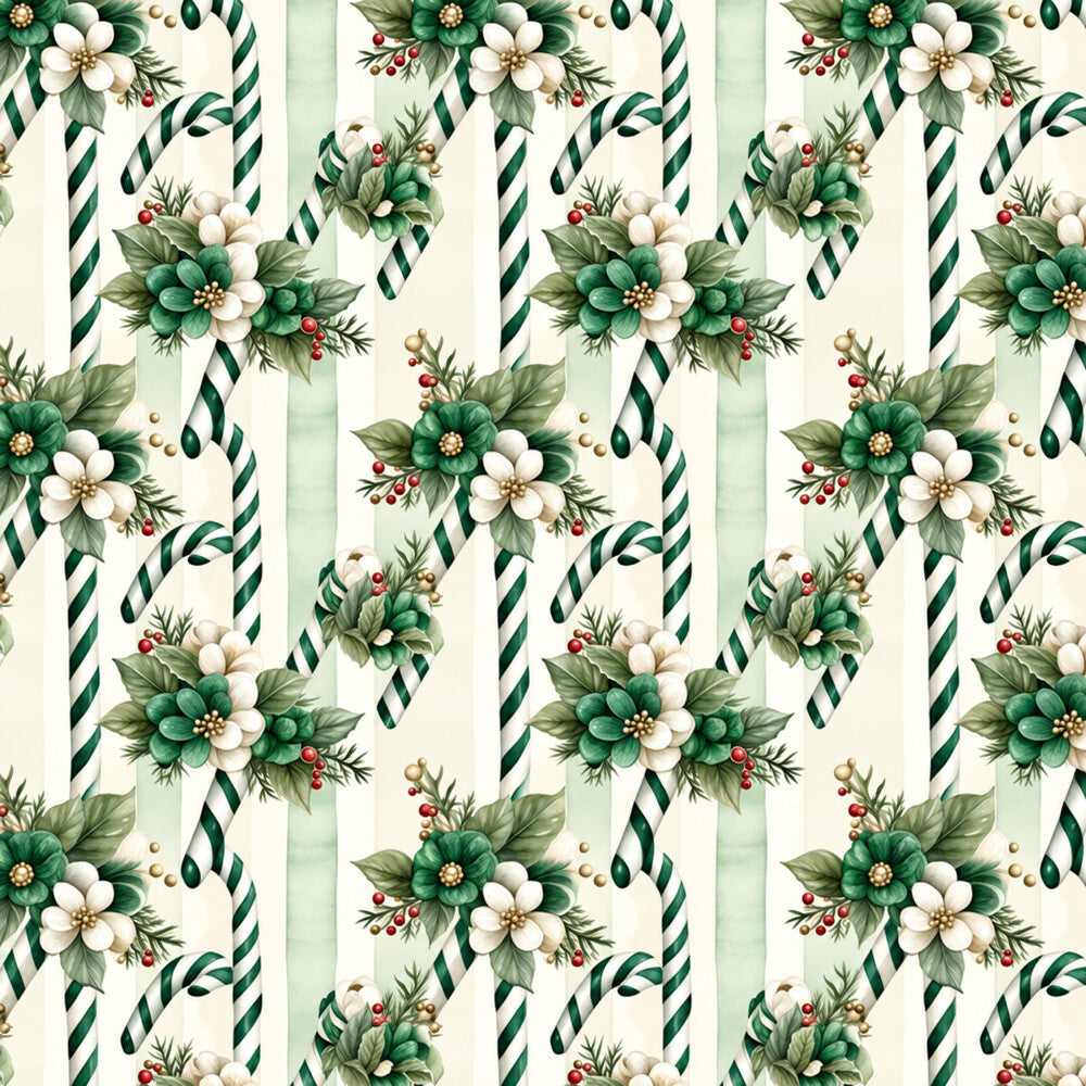 Vintage Emerald Christmas Fat Quarter Bundle
