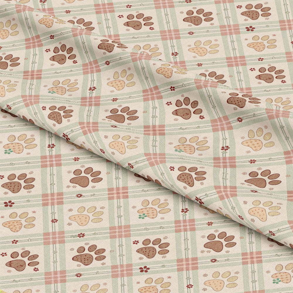 Dog Paws Pattern 15 Quilting Cotton Fabric