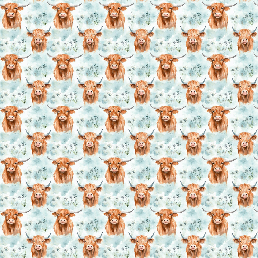 Funky Highland Cows Fat Quarter Bundle