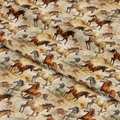 Wild Horses Pattern 28 Quilting Cotton Fabric
