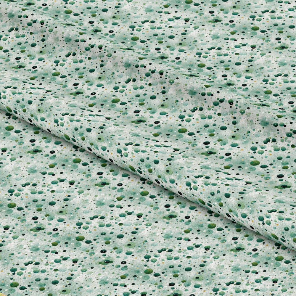 Green Confetti Pattern 11 Quilting Cotton Fabric