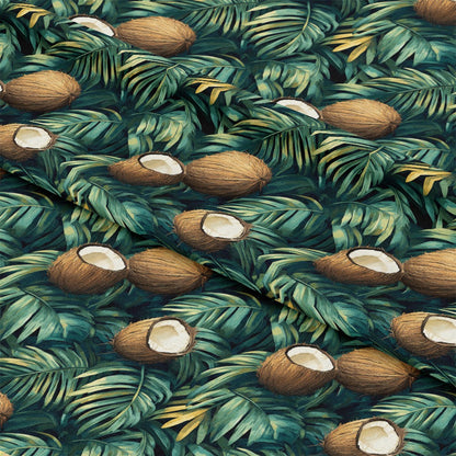 Coconut Jungle Leaves Pattern 10 Quilting Cotton Fabric