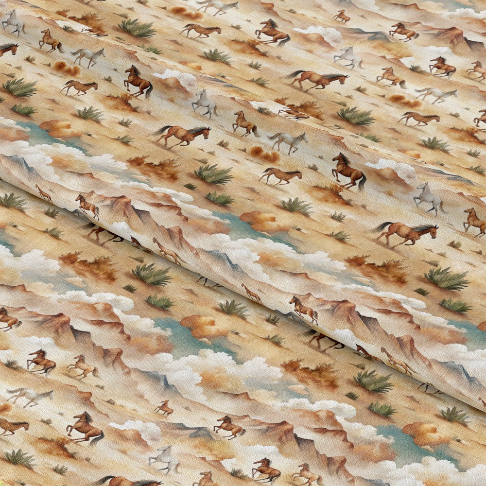 Wild Horses Pattern 8 Quilting Cotton Fabric