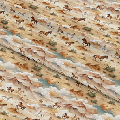 Wild Horses Pattern 8 Quilting Cotton Fabric