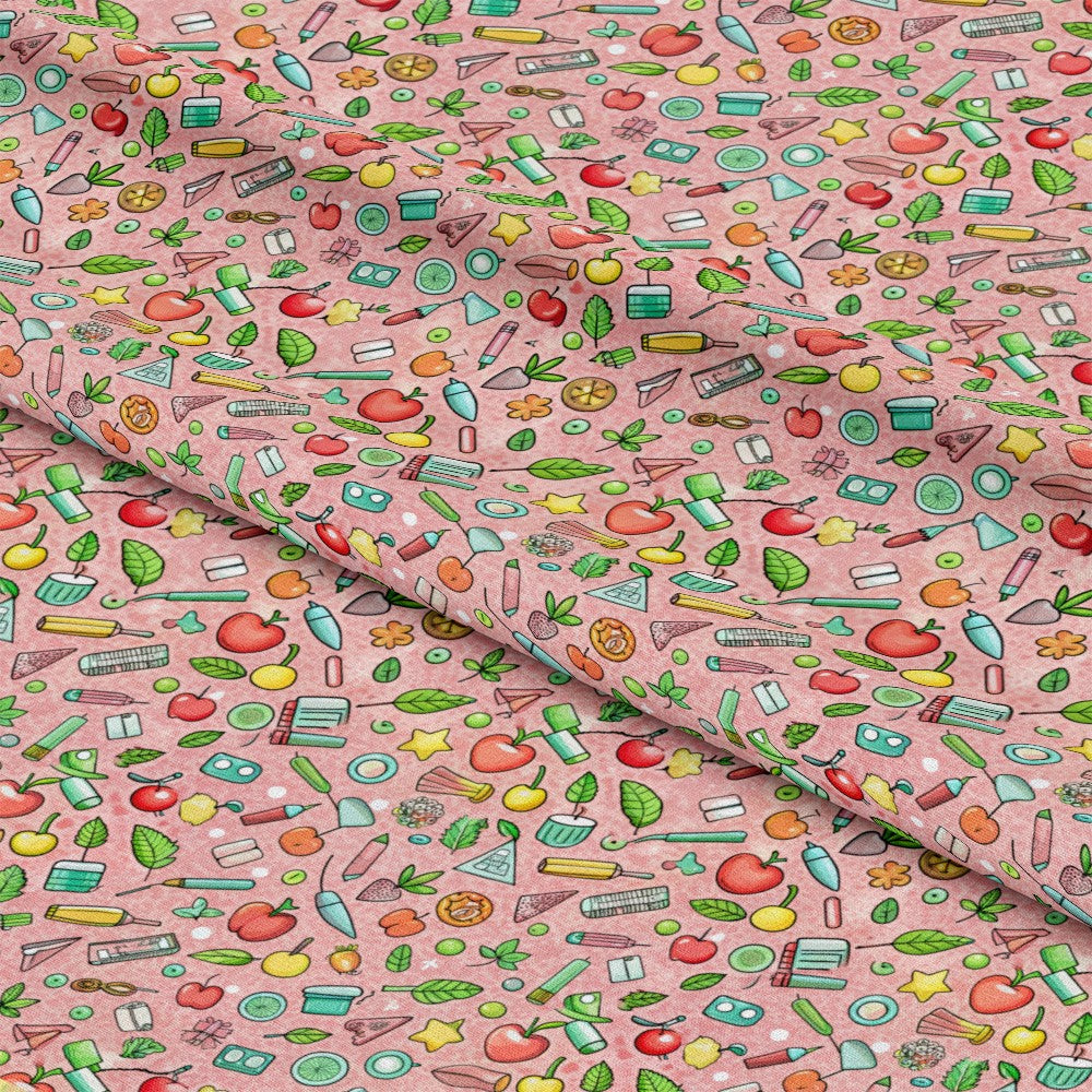 Back to School Pattern 19 Quilting Cotton Fabric