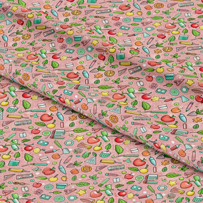 Back to School Pattern 19 Quilting Cotton Fabric