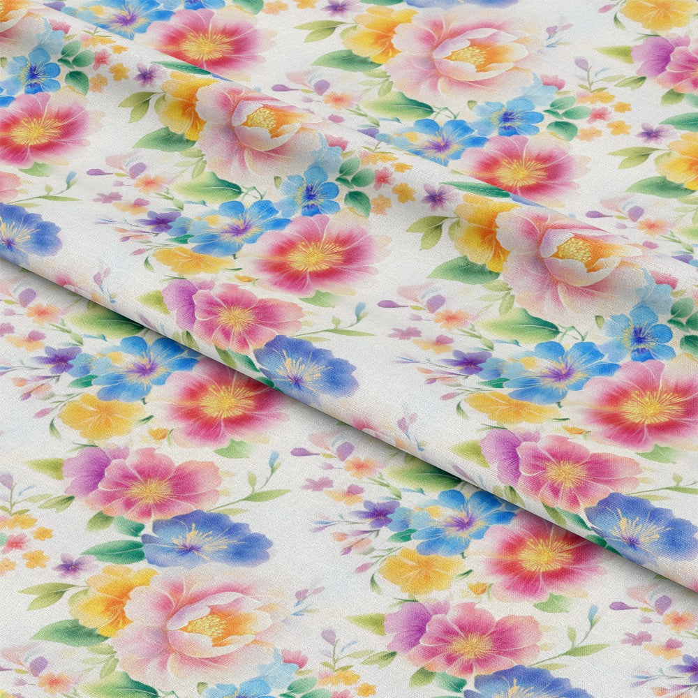 Japanese Floral Pattern 4 Quilting Cotton Fabric