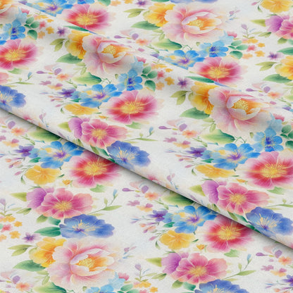 Japanese Floral Pattern 4 Quilting Cotton Fabric