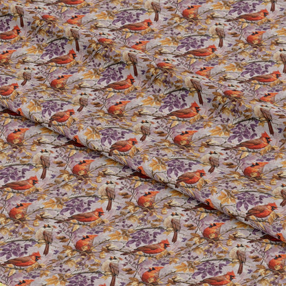 Red Cardinals Pattern 10 Quilting Cotton Fabric
