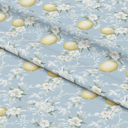 Lemon Floral Shabby Chic Pattern 7 Quilting Cotton Fabric