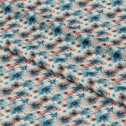 - Patriotic Grunge Pattern 3 Quilting Cotton Fabric  
- Red, white, blue colors  
- American flag motifs  
- Stars and stripes design  
- Vintage distressed style  
- Quilting cotton material  
- Textile, fabric yardage  
- Rustic, Americana theme  
- Craft, sewing, quilting supplies