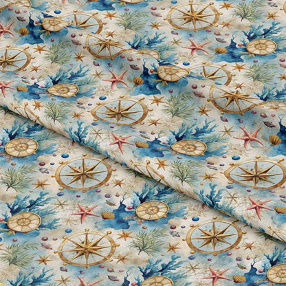 Magical Sea Pattern 11 Quilting Cotton Fabric