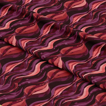 Burgundy Abstract Pattern 13 Quilting Cotton Fabric