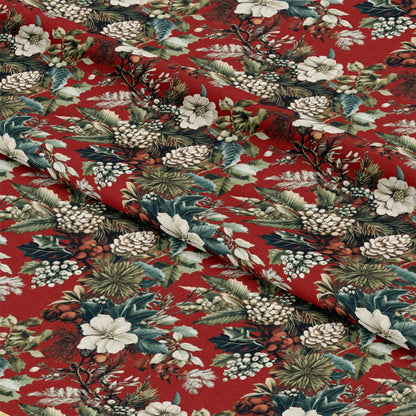 Christmas Pinecones Pattern 5 Quilting Cotton Fabric