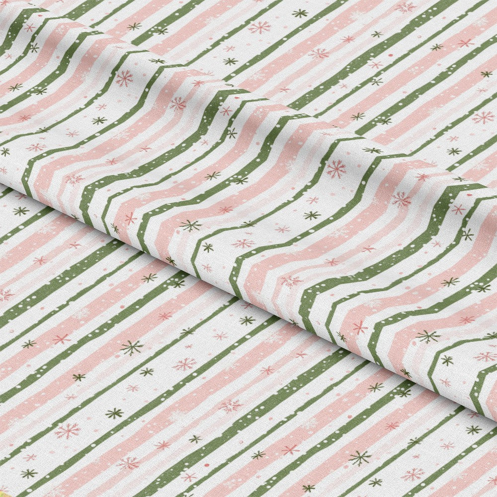 Sweet Pink Christmas Pattern 4 Quilting Cotton Fabric