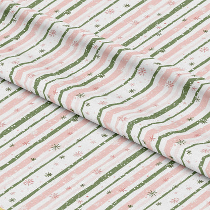 Sweet Pink Christmas Pattern 4 Quilting Cotton Fabric