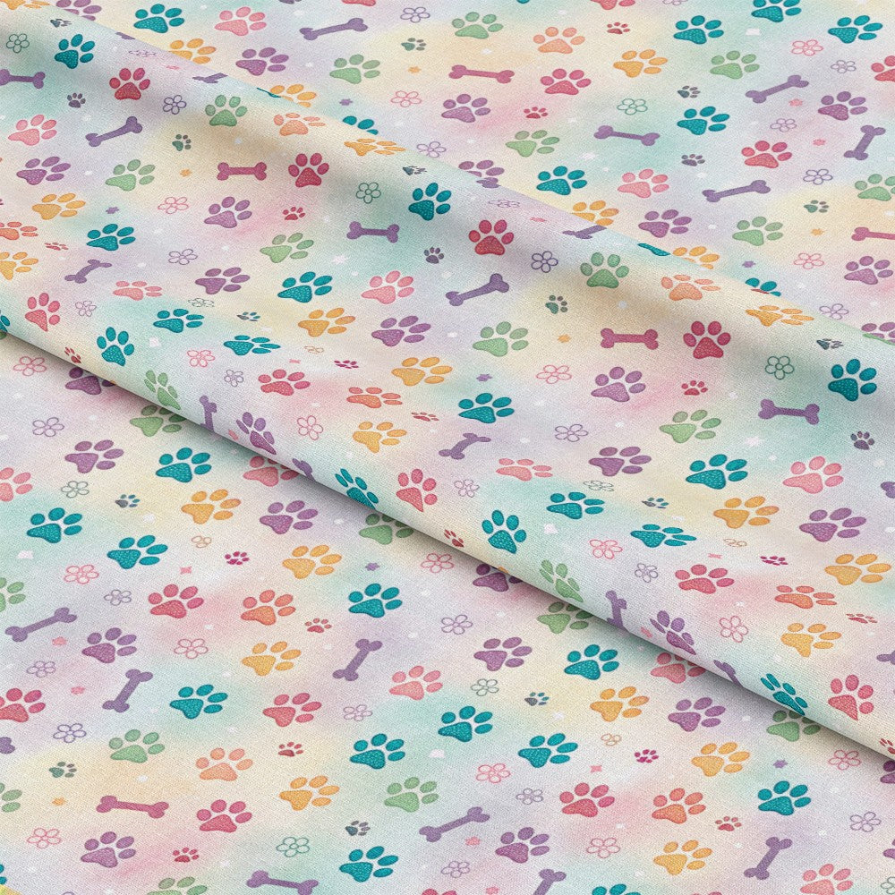 Dog Paws Pattern 6 Quilting Cotton Fabric
