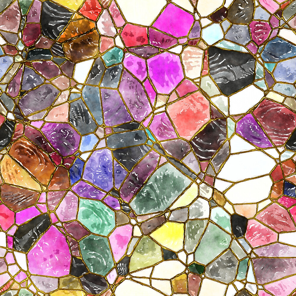 Watercolor Stained Glass Fat Quarter Bundle