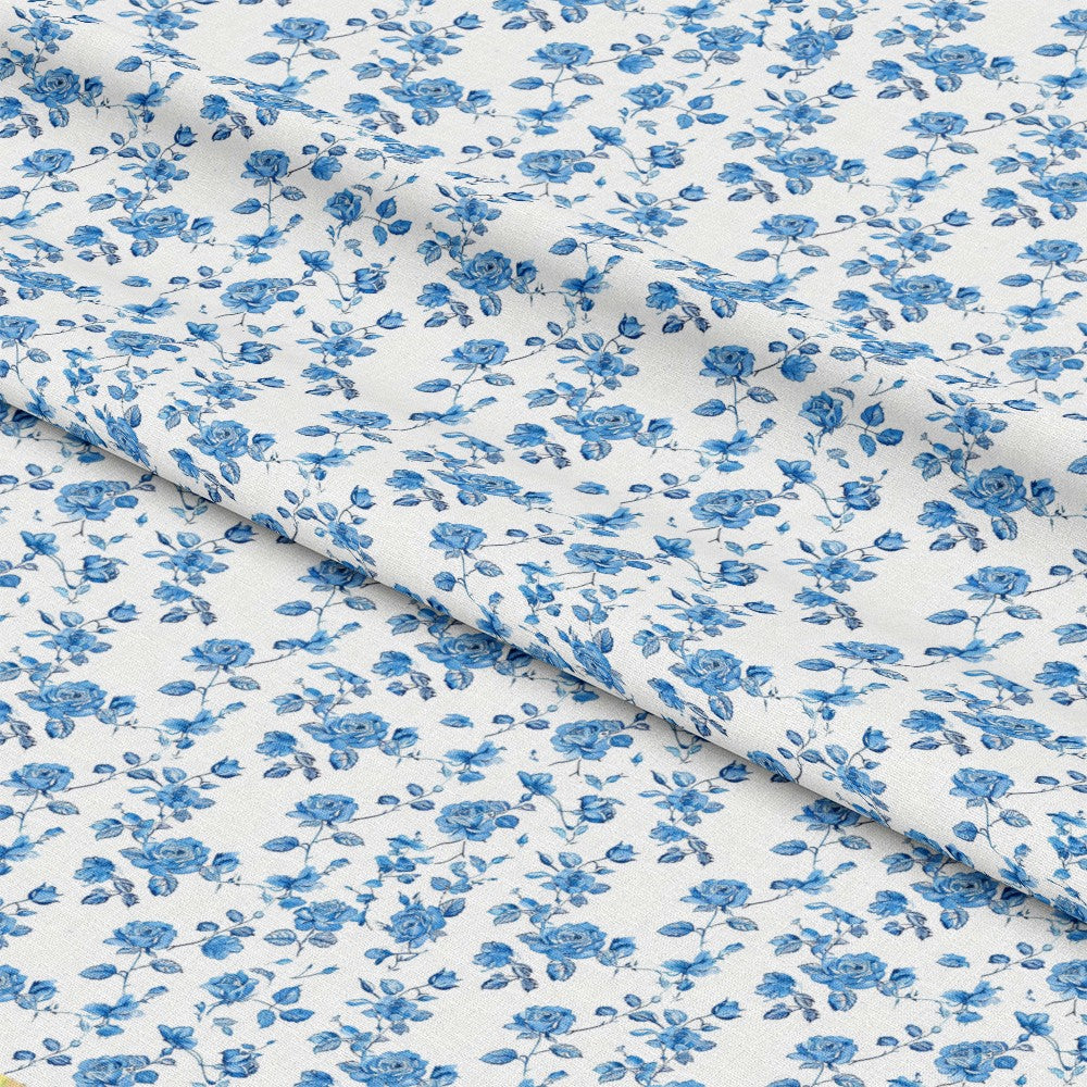 Vintage Farmhouse Blue Pattern 13 Quilting Cotton Fabric
