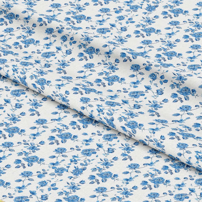 Vintage Farmhouse Blue Pattern 13 Quilting Cotton Fabric
