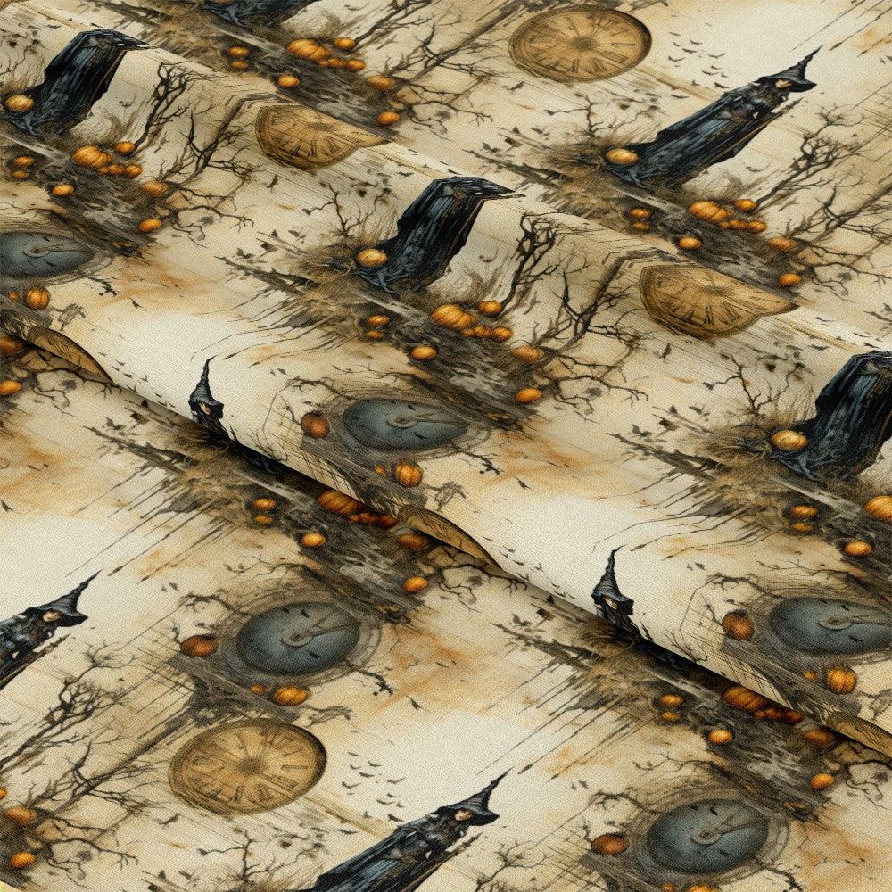 Witchy Halloween Pattern 6 Quilting Cotton Fabric