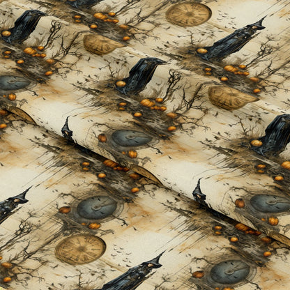 Witchy Halloween Pattern 6 Quilting Cotton Fabric