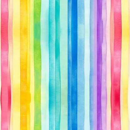 Watercolor Rainbow Stripes Fat Quarter Bundle
