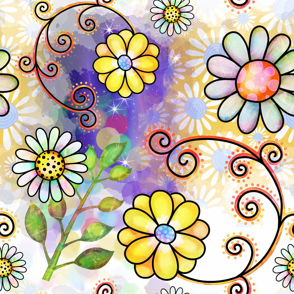 Watercolor Floral Collage Fat Quarter Bundle