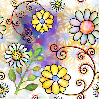 Watercolor Floral Collage Fat Quarter Bundle
