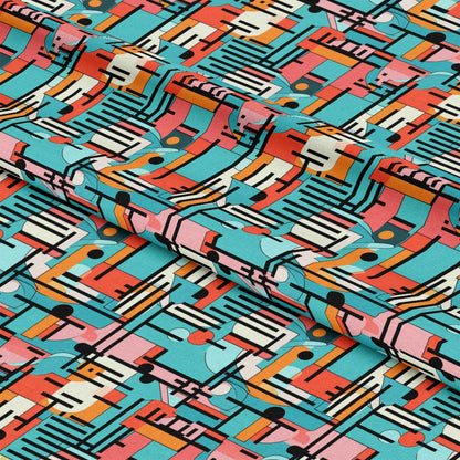 Groovy Boho Hippie Pattern 3 Quilting Cotton Fabric