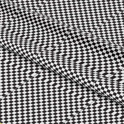50s Black and Red Diner Pattern 10 Quilting Cotton Fabric