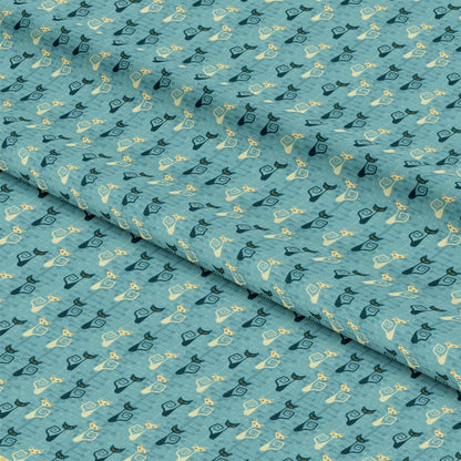 Atomic Kitty Pattern 4 Quilting Cotton Fabric