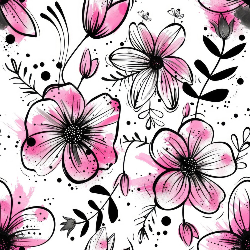 Inky Petals Fat Quarter Bundle