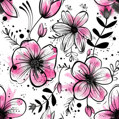 Inky Petals Fat Quarter Bundle