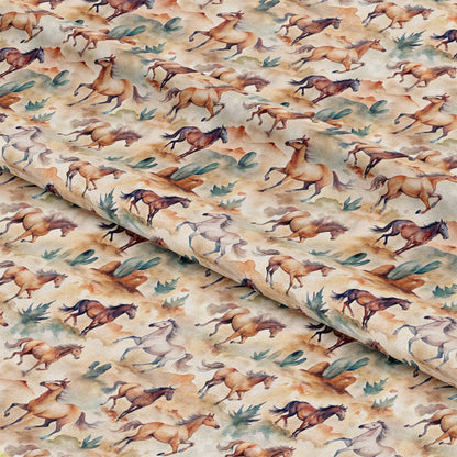 Wild Horses Pattern 19 Quilting Cotton Fabric