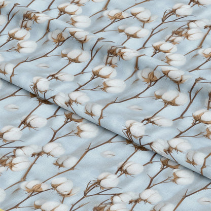 Raw White Cotton Pattern 8 Quilting Cotton Fabric
