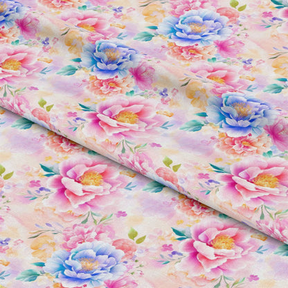Japanese Floral Pattern 9 Quilting Cotton Fabric