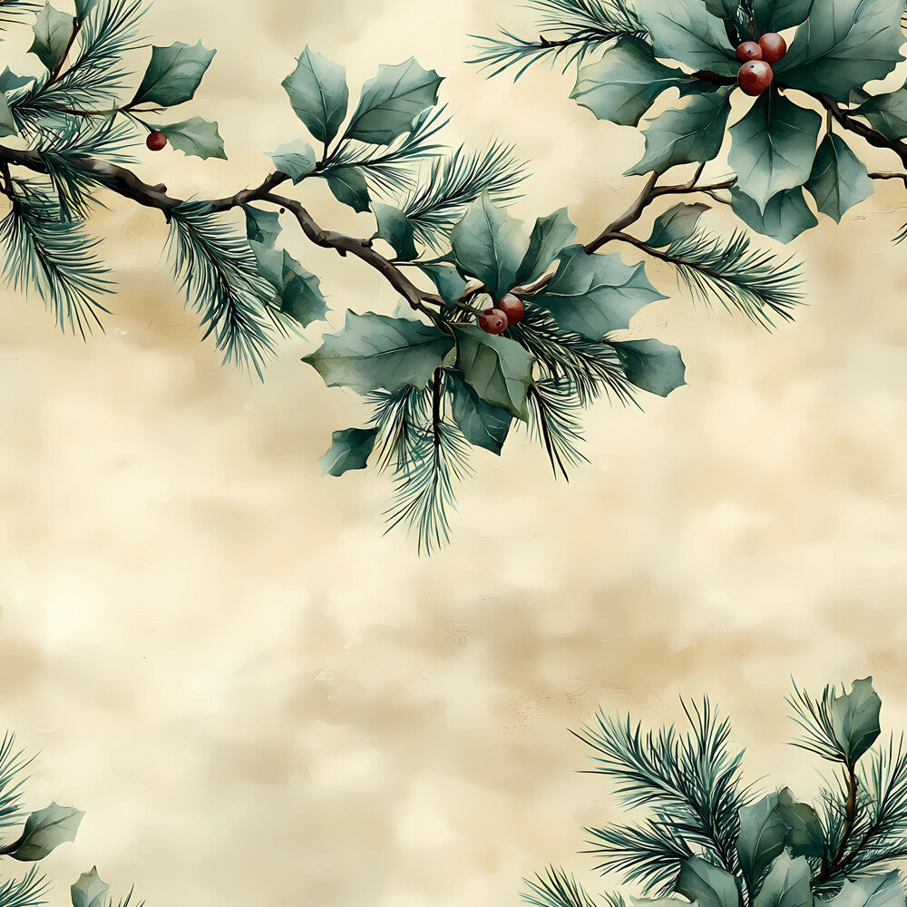 Winter Greenery Fat Quarter Bundle
