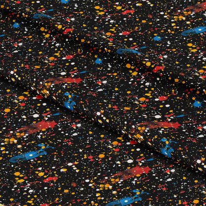 Glitter Paint Splatter Pattern 17 Quilting Cotton Fabric