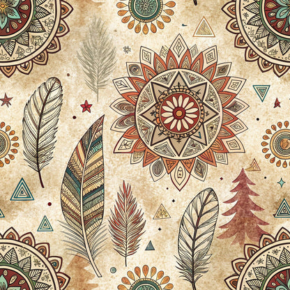 Boho Tribal Mandala Fat Quarter Bundle