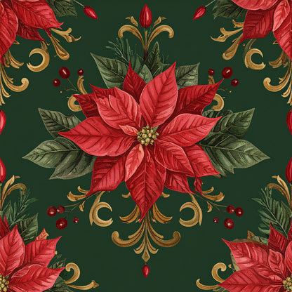 Poinsettia Elegance Fat Quarter Bundle